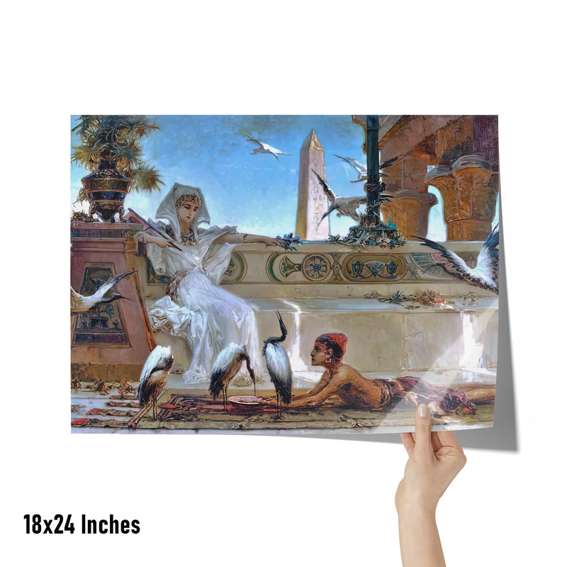 "Cleopatra" by Wilhelm Kotarbiński Matte Poster