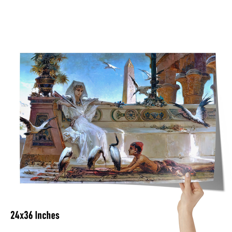 "Cleopatra" by Wilhelm Kotarbiński Matte Poster