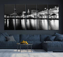 Cleveland Night Skyline Wall Art City Cityscape Canvas Print by MyGreatCanvas | Canvas Wall Art Prints | Photo Prints & Wall Decor