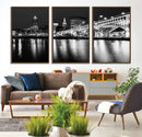Cleveland Night Skyline Wall Art City Cityscape Canvas Print by MyGreatCanvas | Canvas Wall Art Prints | Photo Prints & Wall Decor