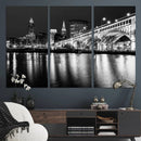 Cleveland Night Skyline Wall Art City Cityscape Canvas Print