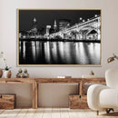 Cleveland Night Skyline Wall Art City Cityscape Canvas Print by MyGreatCanvas | Canvas Wall Art Prints | Photo Prints & Wall Decor