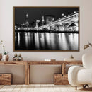 Cleveland Night Skyline Wall Art City Cityscape Canvas Print by MyGreatCanvas | Canvas Wall Art Prints | Photo Prints & Wall Decor