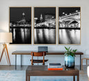 Cleveland Night Skyline Wall Art City Cityscape Canvas Print by MyGreatCanvas | Canvas Wall Art Prints | Photo Prints & Wall Decor