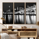 Cleveland Night Skyline Wall Art City Cityscape Canvas Print by MyGreatCanvas | Canvas Wall Art Prints | Photo Prints & Wall Decor