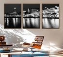 Cleveland Night Skyline Wall Art City Cityscape Canvas Print by MyGreatCanvas | Canvas Wall Art Prints | Photo Prints & Wall Decor