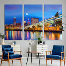 Cleveland Night Skyline Wall Art City Cityscape Canvas Print by MyGreatCanvas | Canvas Wall Art Prints | Photo Prints & Wall Decor