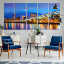 Cleveland Night Skyline Wall Art City Cityscape Canvas Print by MyGreatCanvas | Canvas Wall Art Prints | Photo Prints & Wall Decor