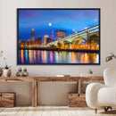 Cleveland Night Skyline Wall Art City Cityscape Canvas Print by MyGreatCanvas | Canvas Wall Art Prints | Photo Prints & Wall Decor