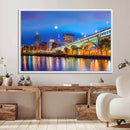 Cleveland Night Skyline Wall Art City Cityscape Canvas Print by MyGreatCanvas | Canvas Wall Art Prints | Photo Prints & Wall Decor