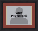 NBA Basketball Photo Picture Frame Kit - Cleveland Cavaliers (Wine Red Matting, Yellow Trim) by Dynasty Sports & Framing