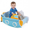 Wooden Submarine Rocking Climber with Rotating Propeller