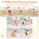 7-in-1 Indoor Climbing Toys for Toddlers with Reversible Ramp by LJGDeals