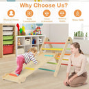 7-in-1 Indoor Climbing Toys for Toddlers with Reversible Ramp by LJGDeals