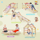 Climbing Triangle Ladder Toy Indoor Jungle Gym with Reversible Ramp-Multicolor by LJGDeals