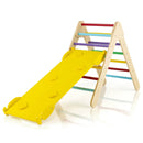 3-in-1 Wooden Climbing Triangle Set Triangle Climber with Ramp by LJGDeals