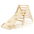 3-in-1 Wooden Climbing Triangle Set Triangle Climber with Ramp by LJGDeals