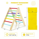 3-in-1 Wooden Climbing Triangle Set Triangle Climber with Ramp by LJGDeals