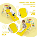 3-in-1 Wooden Climbing Triangle Set Triangle Climber with Ramp by LJGDeals