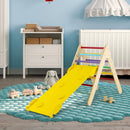 3-in-1 Wooden Climbing Triangle Set Triangle Climber with Ramp by LJGDeals