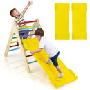 3-in-1 Wooden Climbing Triangle Set Triangle Climber with Ramp by LJGDeals
