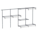 Closet System 4-8 FT Wall-Mounted Closet Shelves and Rod