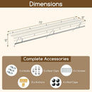 Closet Shelves Wall Mounted with Hanging Rod for Laundry Room by LJGDeals