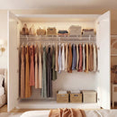 Closet Shelves Wall Mounted with Hanging Rod for Laundry Room by LJGDeals