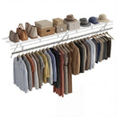 Closet Shelves Wall Mounted with Hanging Rod for Laundry Room by LJGDeals