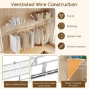 Closet Shelves Wall Mounted with Hanging Rod for Laundry Room by LJGDeals