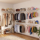 Closet Shelves Wall Mounted with Ventilated Metal Wire Shelving Kit by LJGDeals
