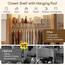 Closet Shelves Wall Mounted with Ventilated Metal Wire Shelving Kit by LJGDeals