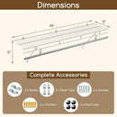 Closet Shelves Wall Mounted with Ventilated Metal Wire Shelving Kit by LJGDeals