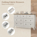 Closet Storage Organizer with 7 Folding Fabric Drawers-Gray by LJGDeals