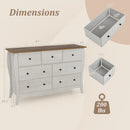 Closet Storage Organizer with 7 Folding Fabric Drawers-Gray by LJGDeals