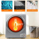 1.5 Cu .ft Clothes Dryer with with Stainless Steel Wall Mount by LJGDeals