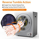 1.5 Cu .ft Clothes Dryer with with Stainless Steel Wall Mount by LJGDeals