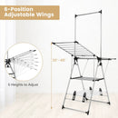 Clothes Drying Rack with 6-Level Adjustable Height by LJGDeals