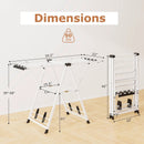 Clothes Drying Rack with Height Adjustable Wings by LJGDeals