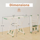 Clothes Drying Rack with Height Adjustable Wings by LJGDeals