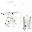 Clothes Drying Rack with 6-Level Adjustable Height by LJGDeals