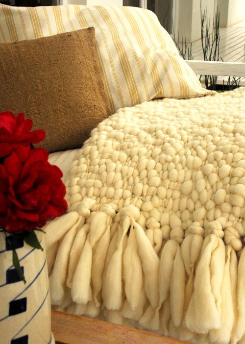 Clouds Chunky Knit Throw Blanket, photo 7 of 22