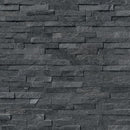 Coal canyon splitface ledger panel 6X24 natural quartzite wall tile LPNLQCOACAN624 product shot multiple tiles top view