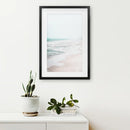 Beige Coastal Beach Wall Art Print. Ocean Waves by Wall Art Set