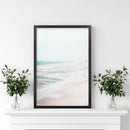 Beige Coastal Beach Wall Art Print. Ocean Waves by Wall Art Set