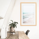 Beige Coastal Beach Wall Art Print. Ocean Waves by Wall Art Set
