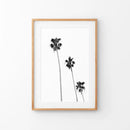 Tropical Black White Palm Trees Wall Decor by Wall Art Set