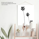 Tropical Black White Palm Trees Wall Decor by Wall Art Set