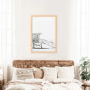 Black White Lifeguard Tower Poster. Coastal Summer Wall Art by Wall Art Set