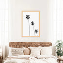 Tropical Black White Palm Trees Wall Decor by Wall Art Set
